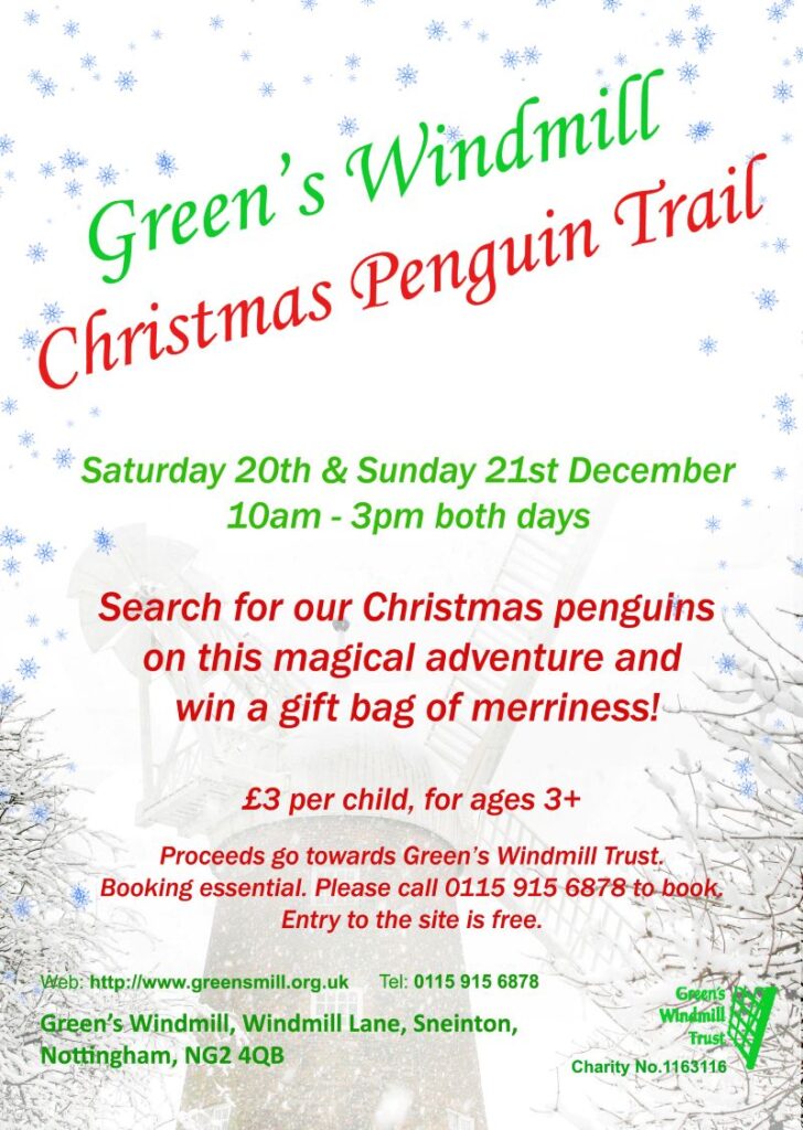 A screenshot of the poster for the Christmas Penguin Trail event, containing the text in this post
